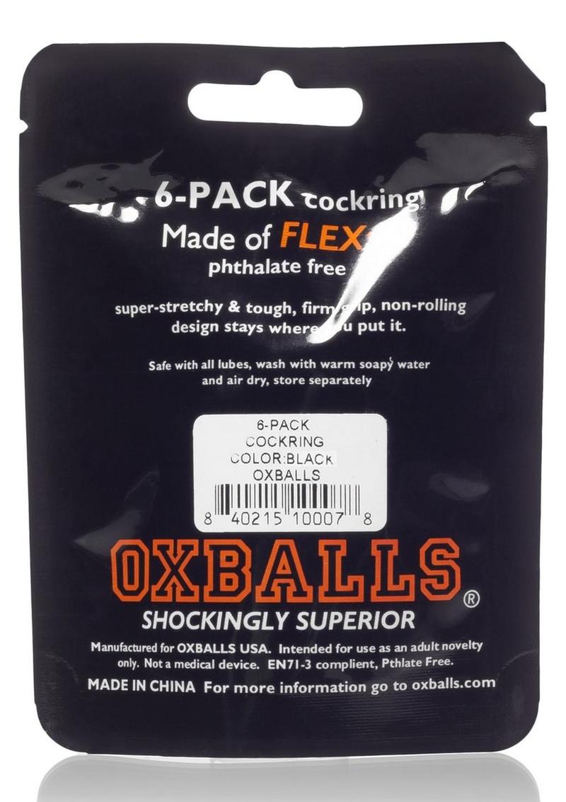 Oxballs Atomic Jock 6-Pack Sport High Quality Silicone Cock Ring