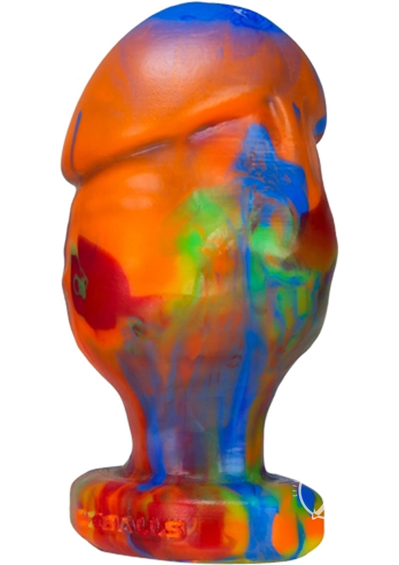 Oxballs Honcho 3 Silicone Anal Plug Rainbow Color