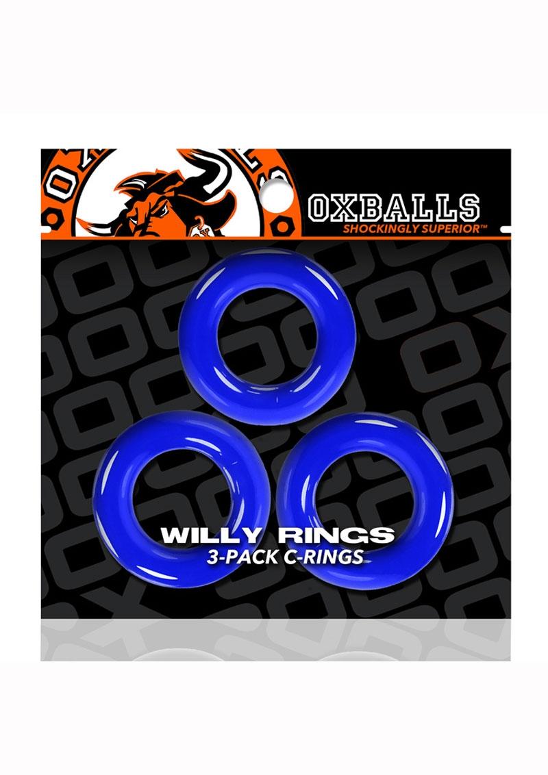 Oxballs Willy Rings 3-Pack Cock Rings For Enhanced Performance