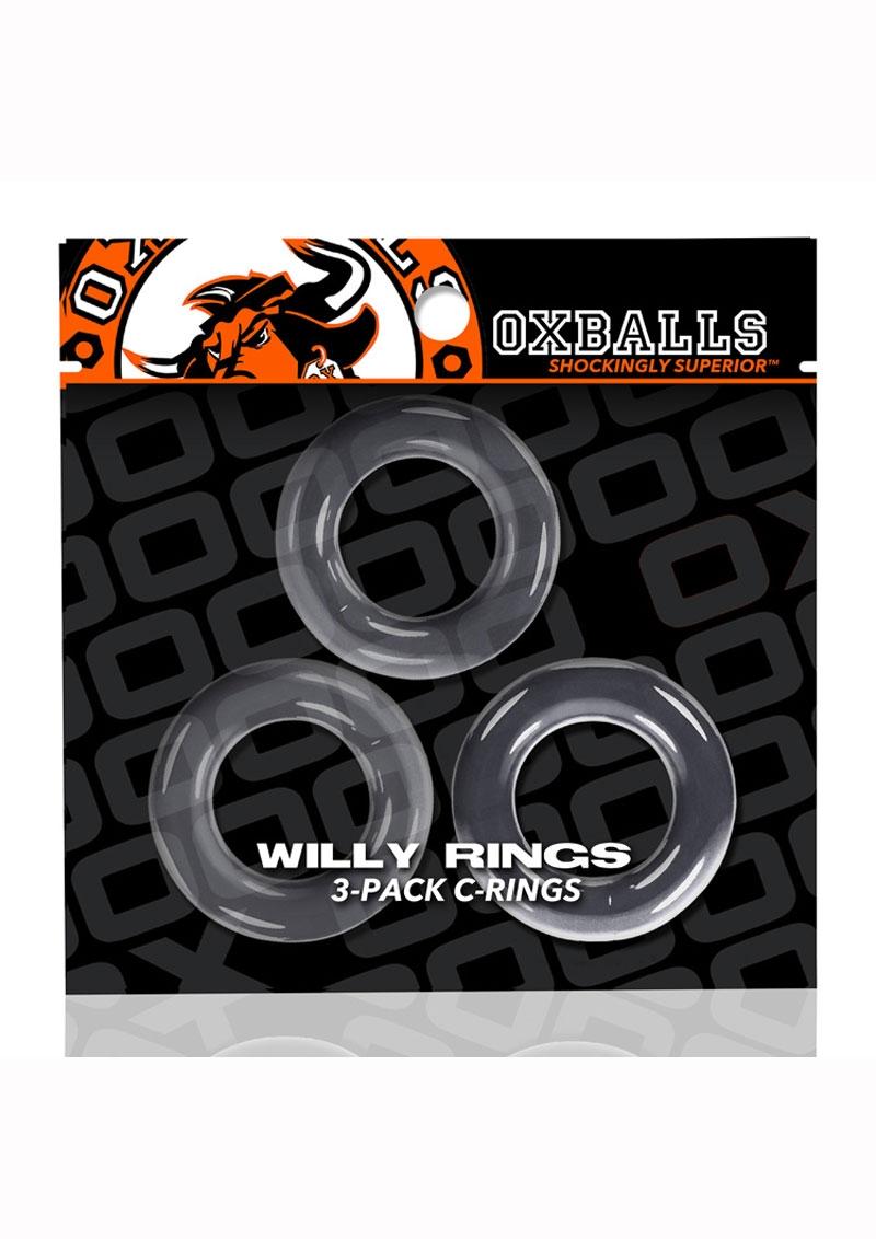 Oxballs Willy Rings 3-Pack Cock Rings For Enhanced Performance