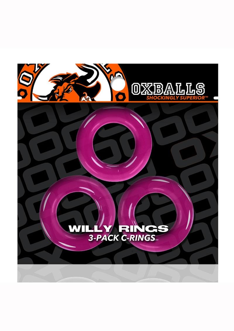 Oxballs Willy Rings 3-Pack Cock Rings For Enhanced Performance