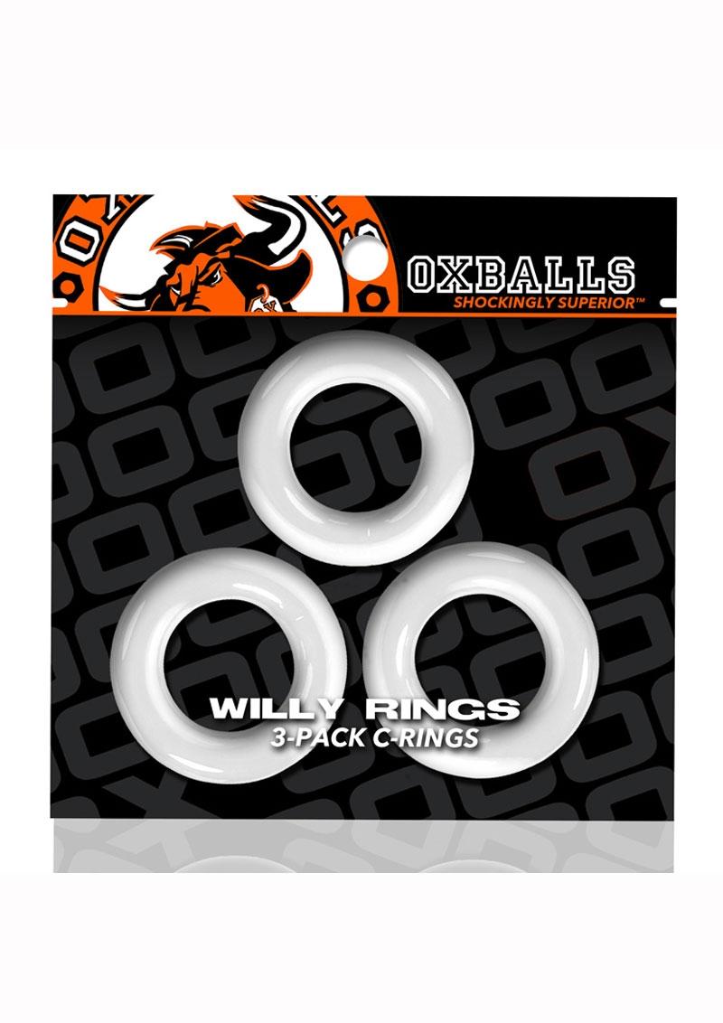 Oxballs Willy Rings 3-Pack Cock Rings For Enhanced Performance