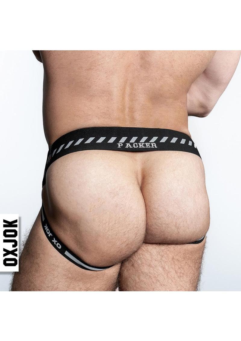 OXJOK Geared for Play Packer Cargo Quilt Slider Jock with Rubber Stretch Bulge