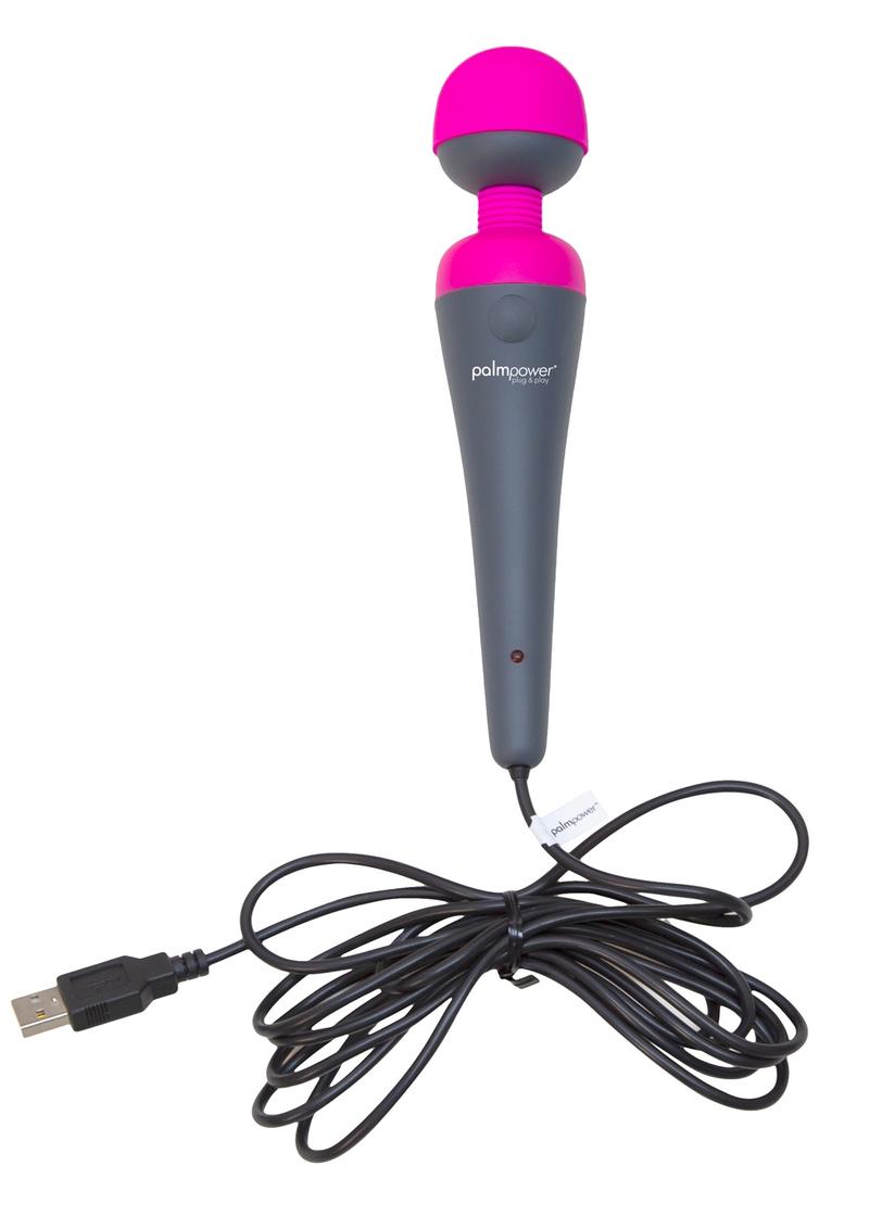 PalmPower Plug And Play Rechargeable Wand Massager