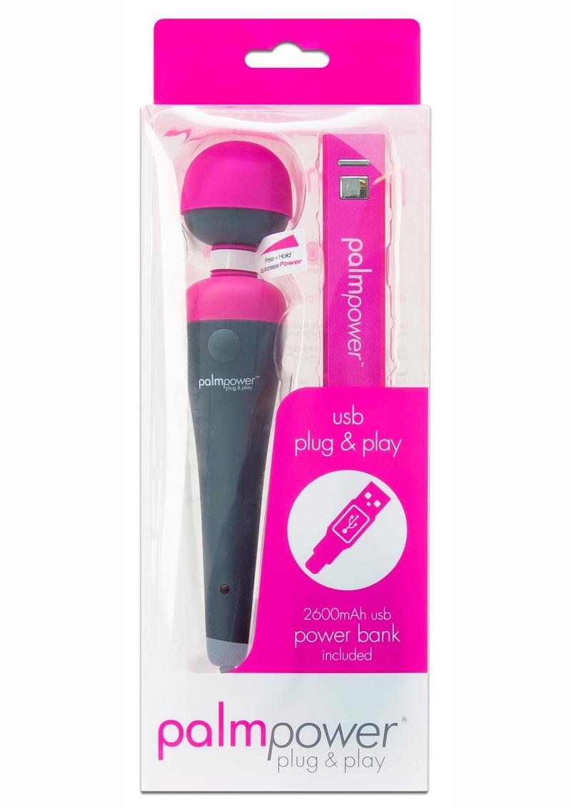 PalmPower Plug And Play Rechargeable Wand Massager