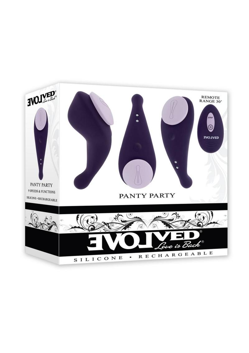 Panty Party Rechargeable Silicone Vibrator with Remote