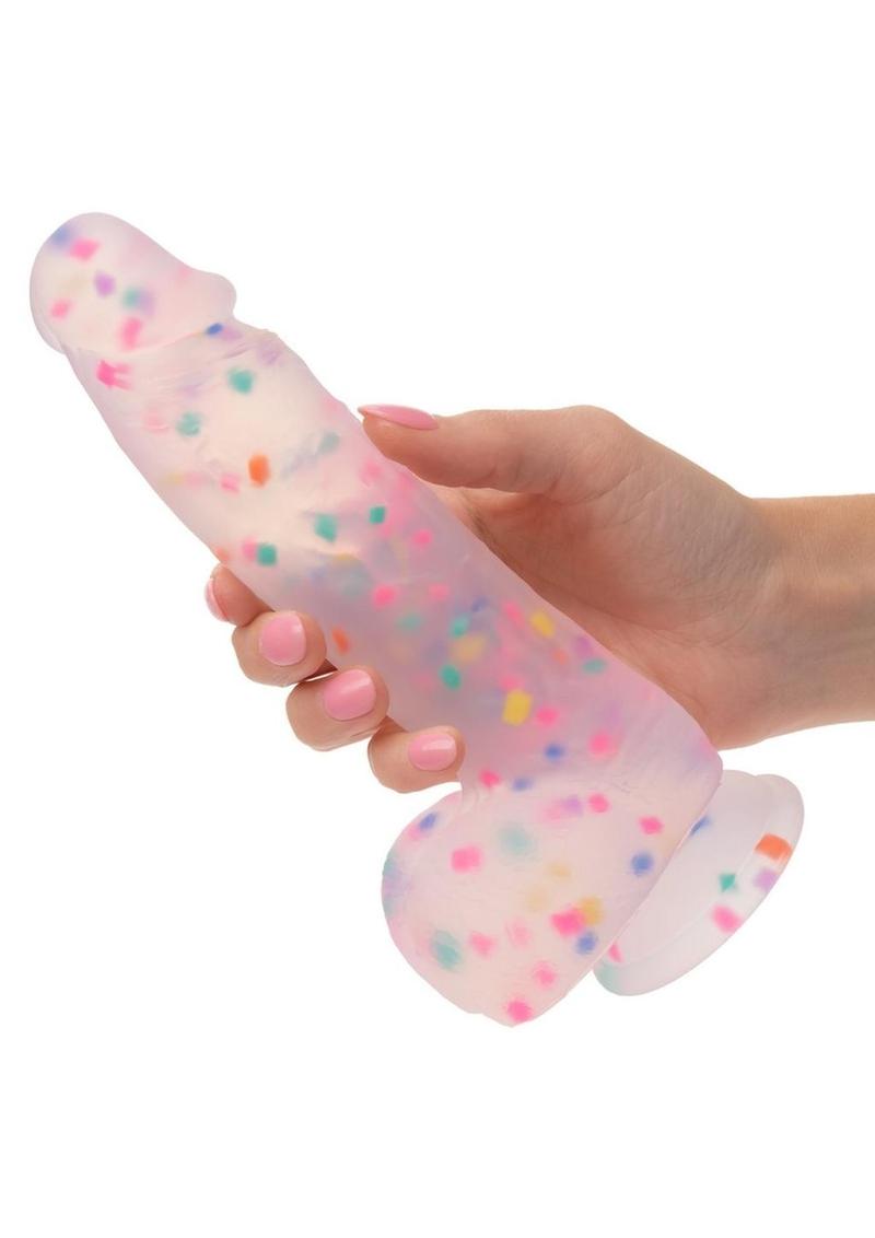 Party Boy Silicone Studs Dong with Suction Cup Insert