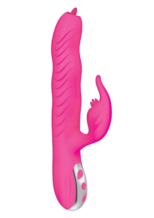Passion Dolphin Cozy Warm Silicone Bunny Exciter