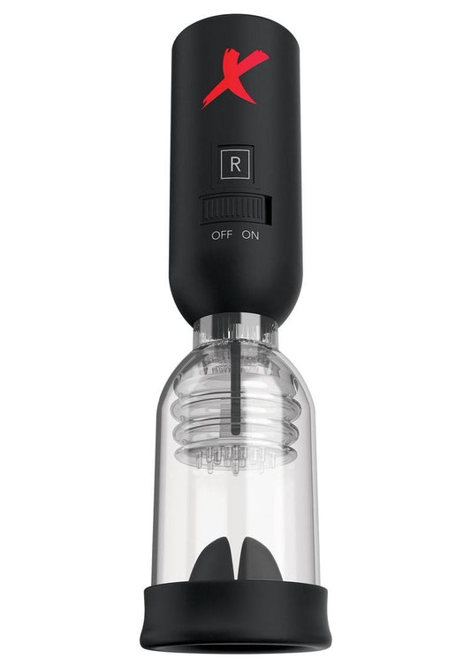 PDX Elite Tip Teazer Power Pump Vibrating Silicone Masturbator