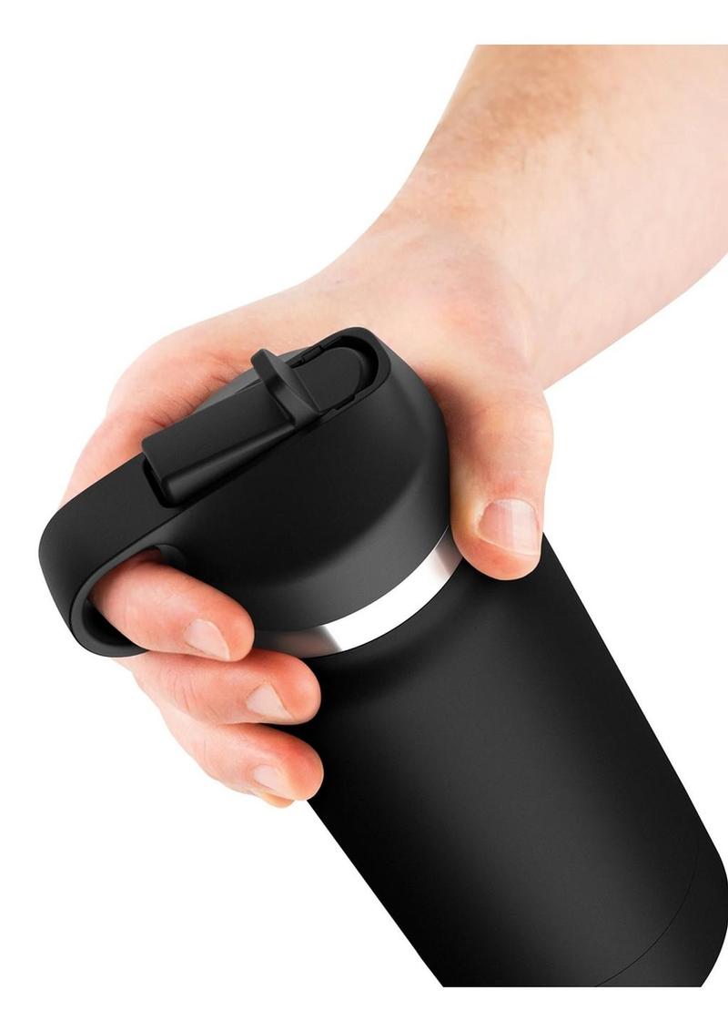 PDX Plus Fap Flask Thrill Seeker Discreet Stroker with Frosted Sleeve