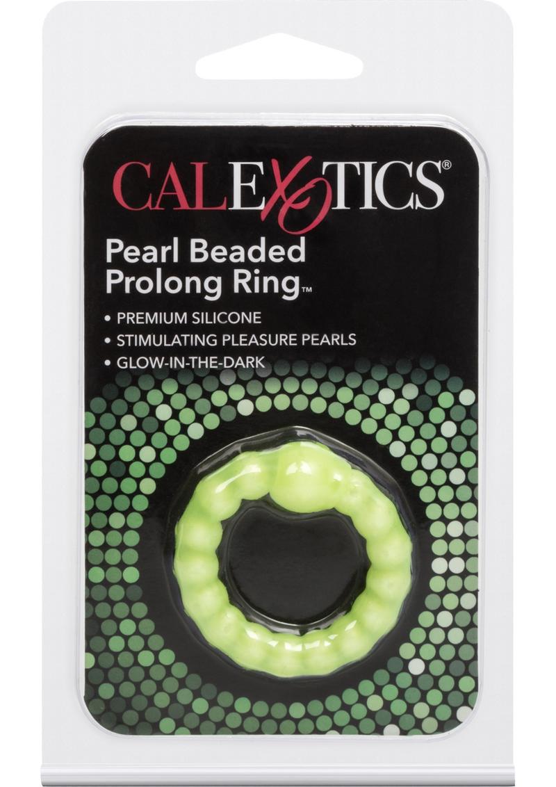CalExotics Pearl Beaded Prolong Ring Silicone