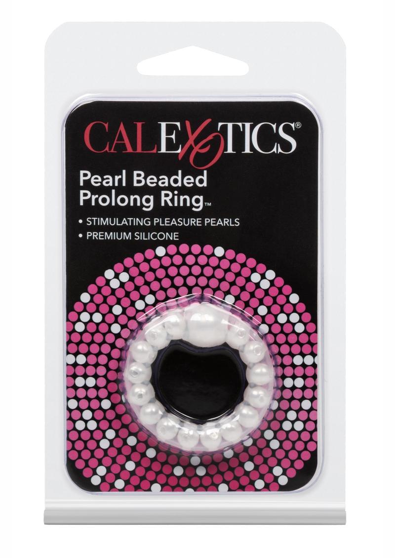 CalExotics Pearl Beaded Prolong Ring Stimulating