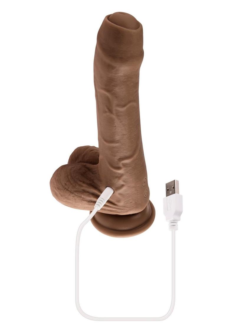 Evolved Peek A Boo Vibrating Realistic Silicone Rechargeable Dildo