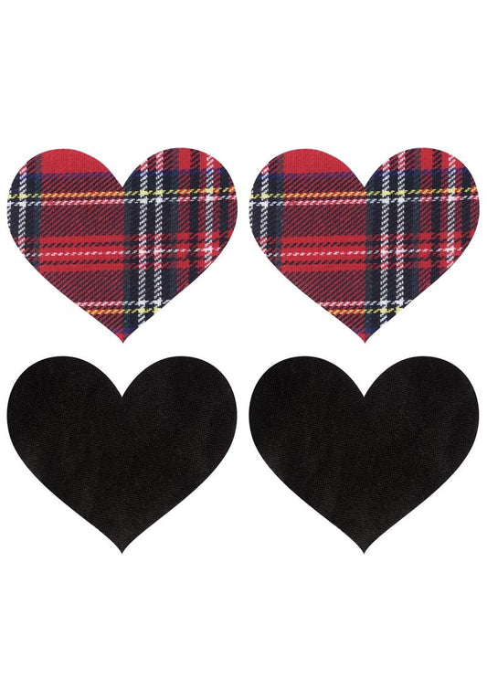 Peekaboos Schoolgirl Hearts Premium Self-Adhesive Pasties