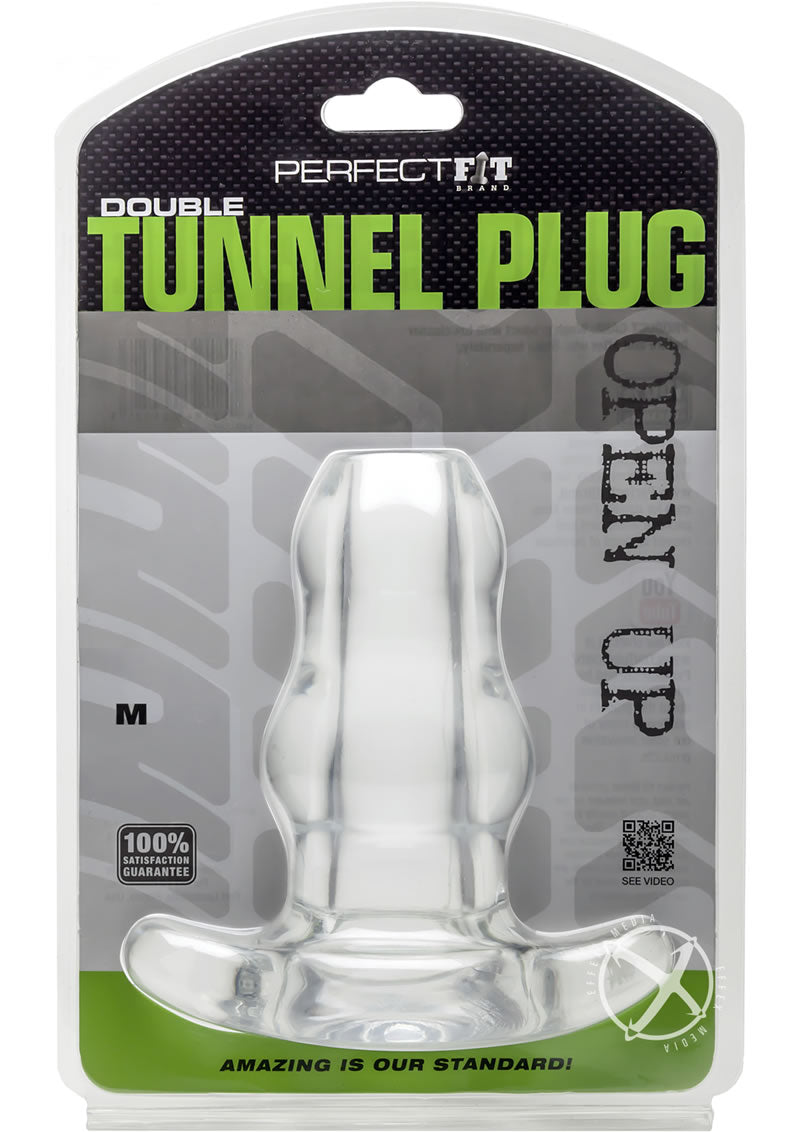 Perfect Fit Double Tunnel Plug Medium Clear