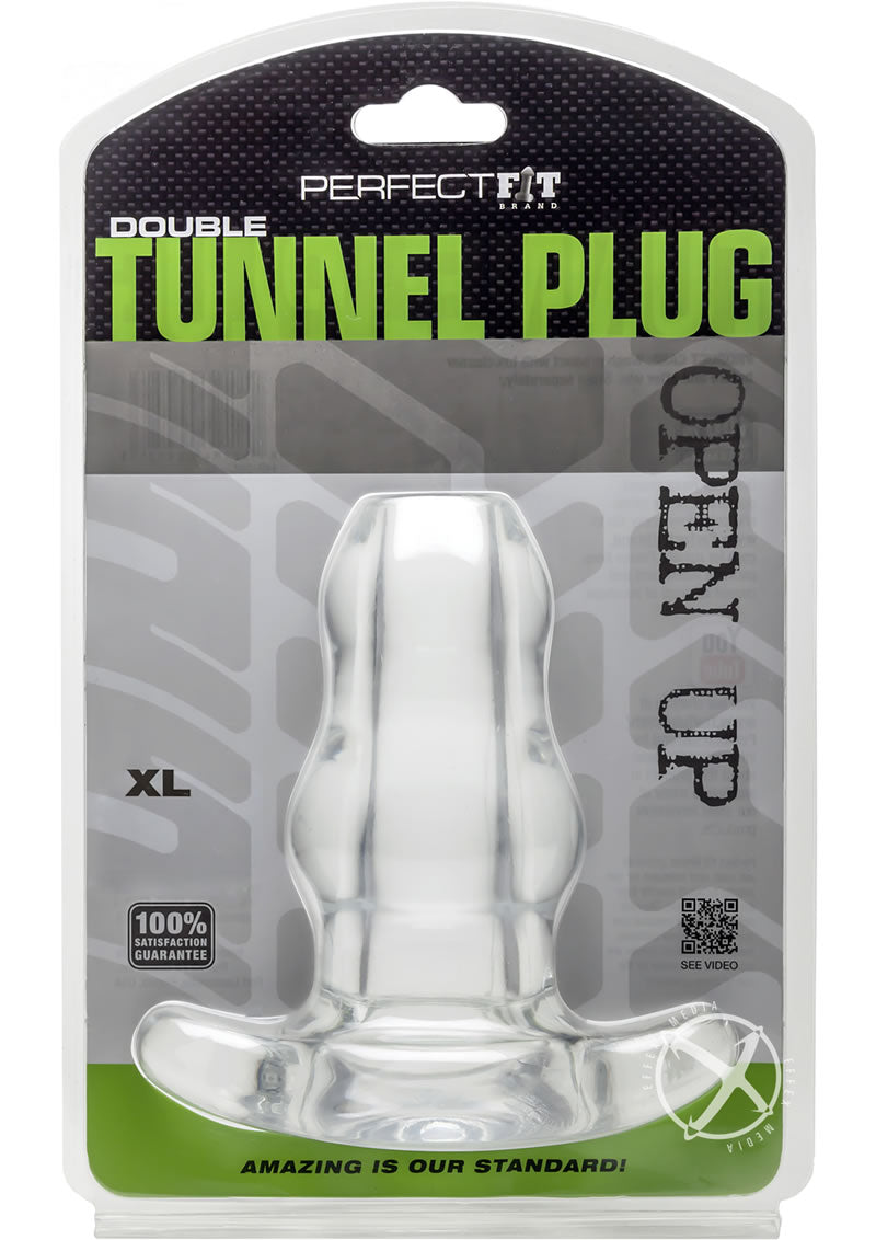 Perfect Fit Double Tunnel Plug Medium Clear