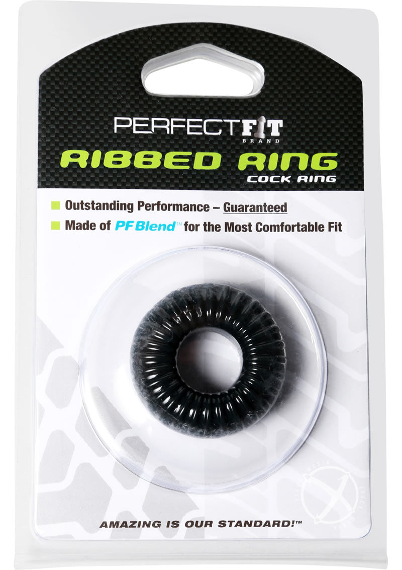 Perfect Fit Ribbed Ring Cock Ring Comfortable Fit