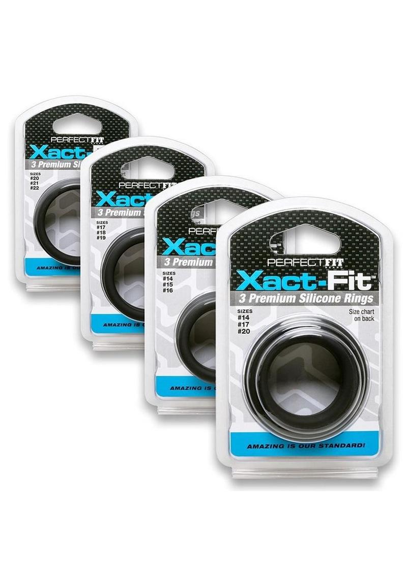 Perfect Fit Xact Fit Silicone Ring Kit Assorted Sizes