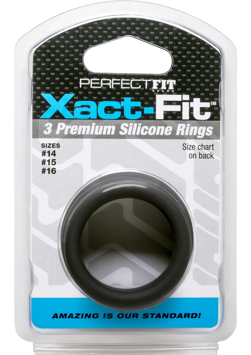 Perfect Fit Xact Fit Silicone Ring Kit 3 Premium Rings