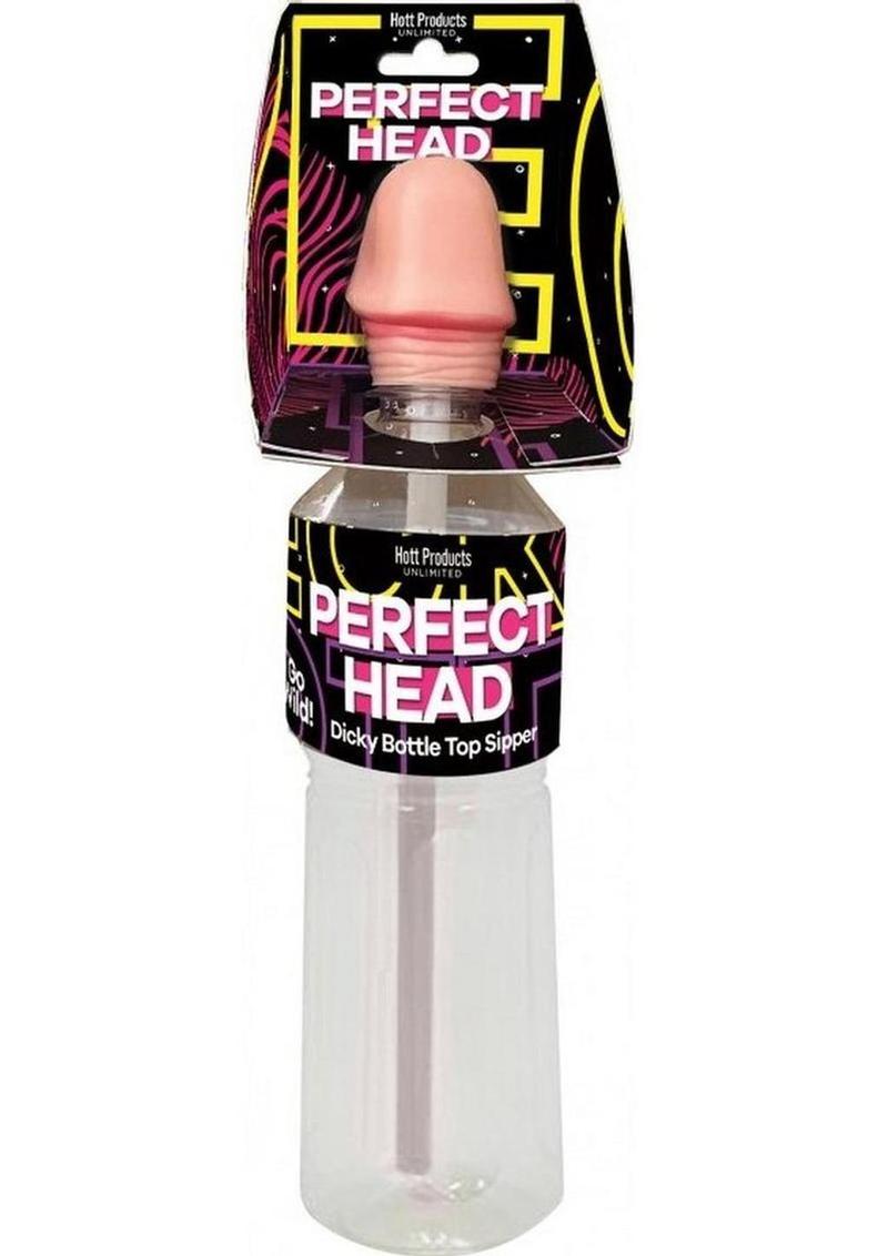 Perfect Head Dicky Bottle Top Sipper Fun Drinking Accessory