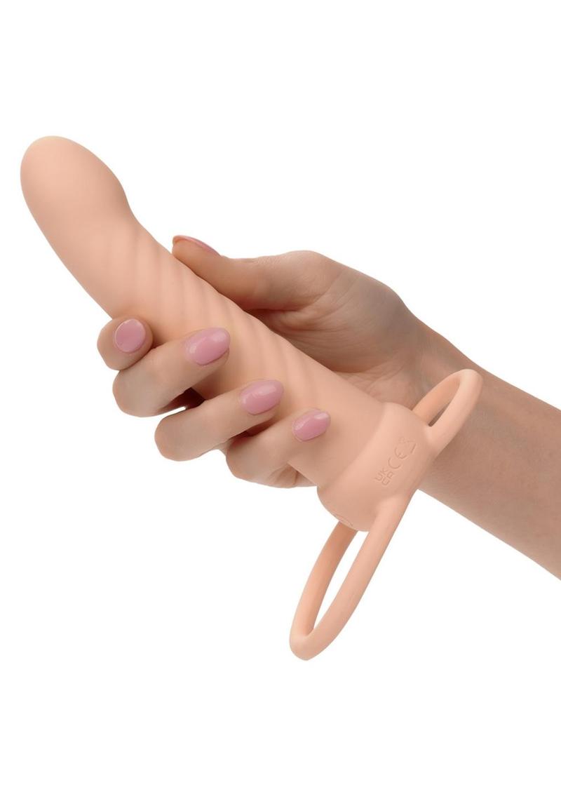 Performance Maxx Silicone Ribbed Dual Penetrator Extender