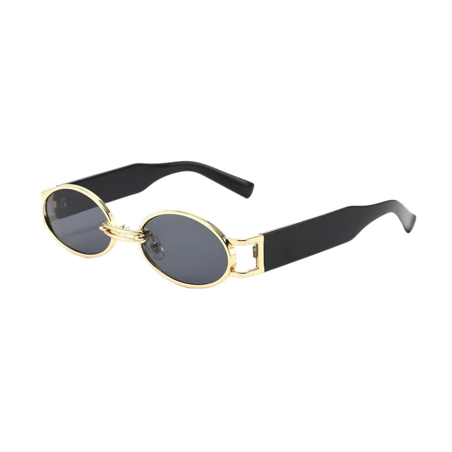 Retro Oval Frame Sunglasses
