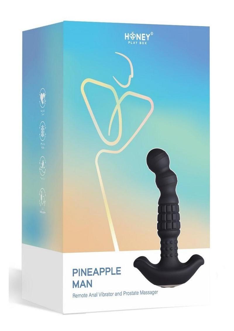 Pineapple Man Remote Anal Vibrator and Prostate Massager