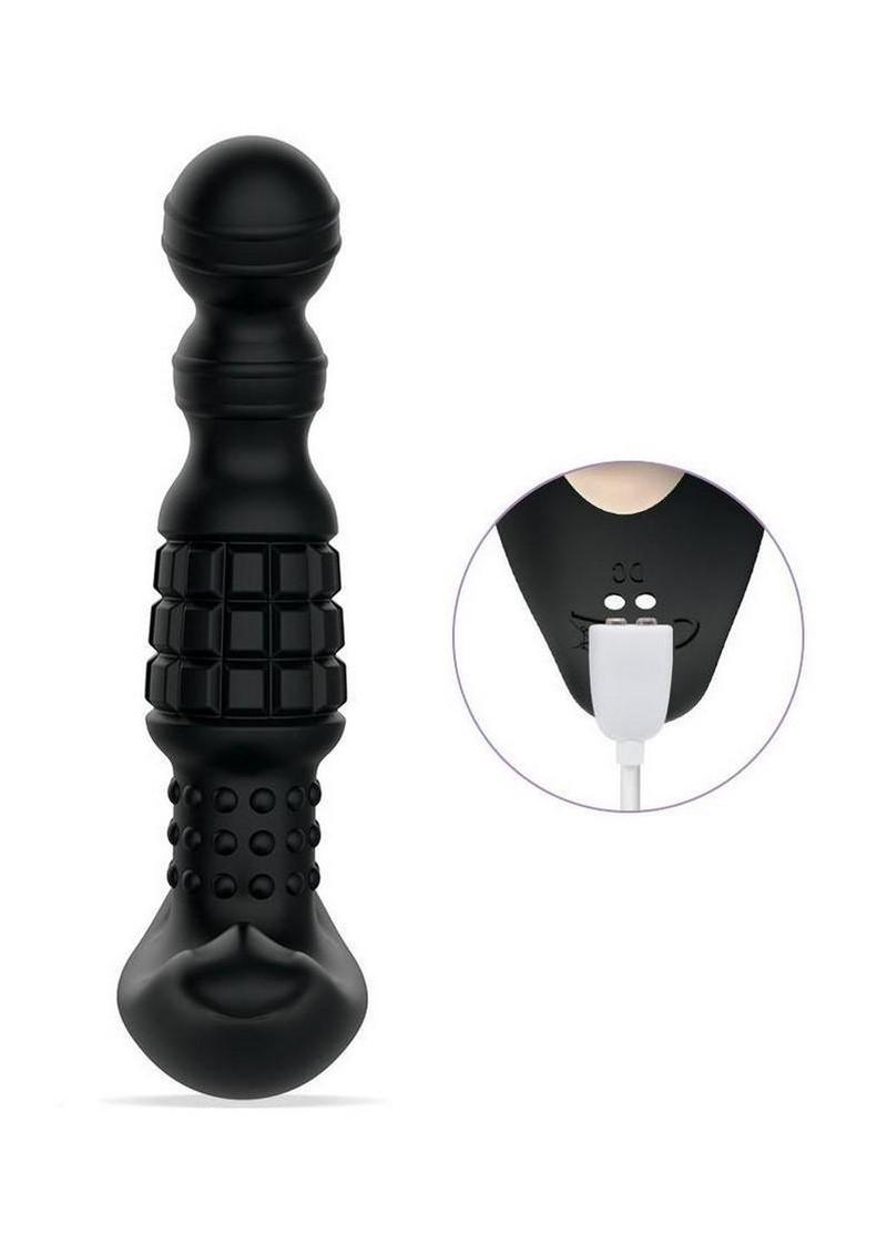 Pineapple Man Remote Anal Vibrator and Prostate Massager