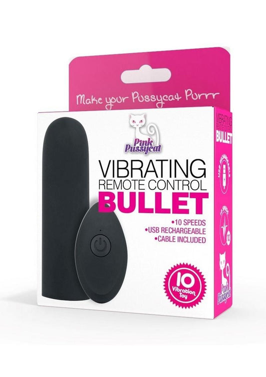 Pink Pussycat Vibrating Remote Control Bullet
