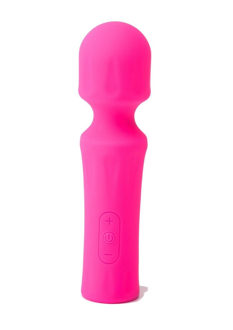 Pink Pussycat Vibrating Mini Wand Rechargeable Massager