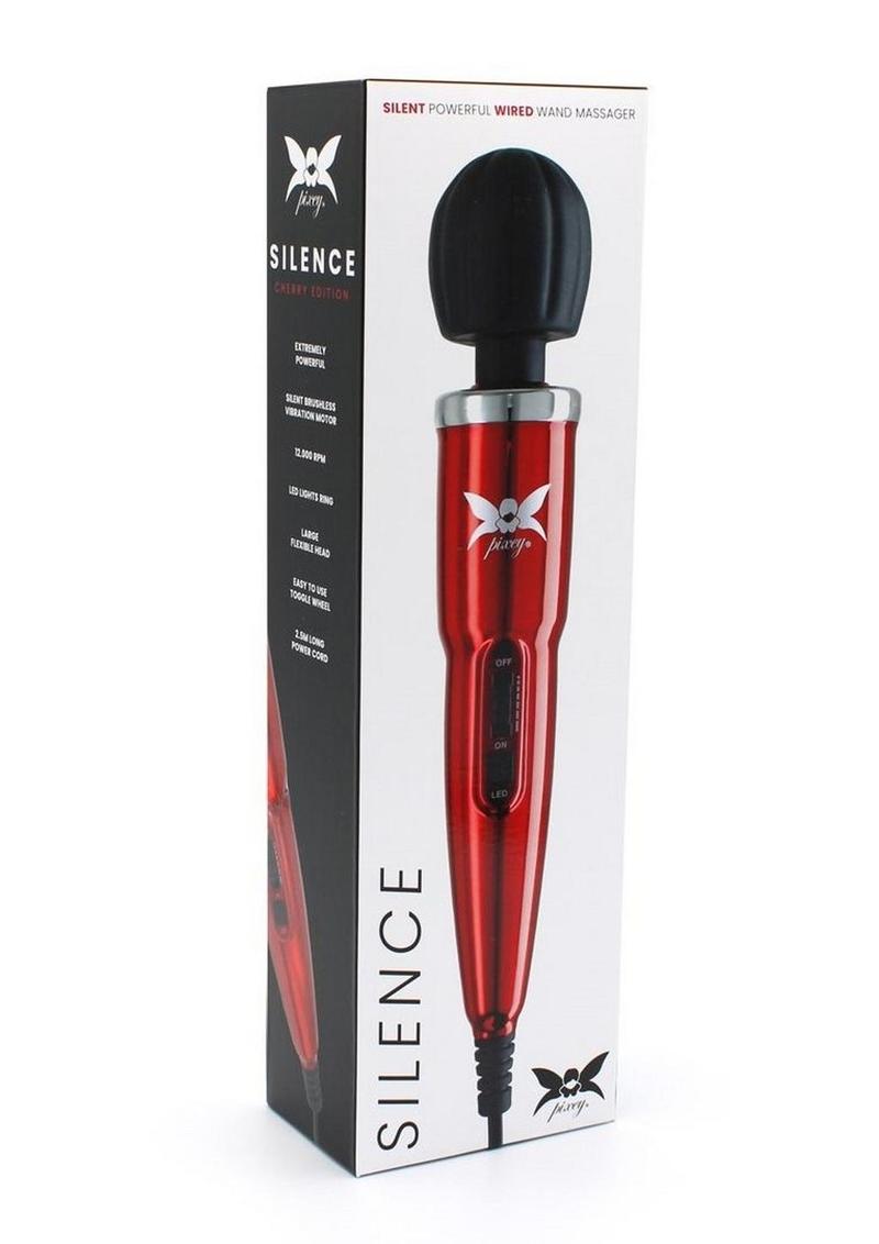 Pixey Silence Body Wand Cherry Edition Wired Massager
