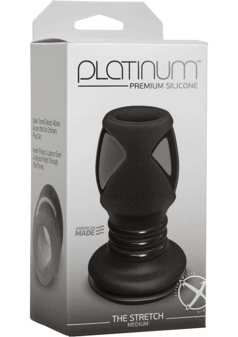 Platinum Premium Silicone The Stretch Medium Open Tunnel Anal Plug