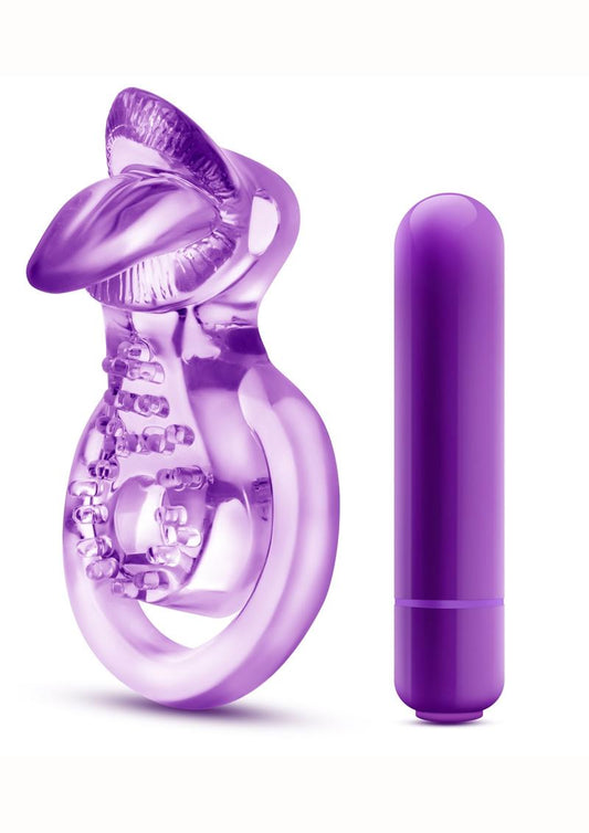 Play With Me Lick It Vibrating Double Strap