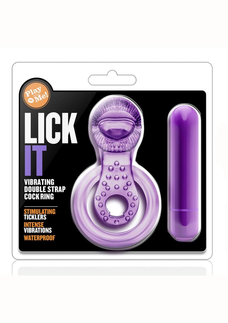 Play With Me Lick It Vibrating Double Strap