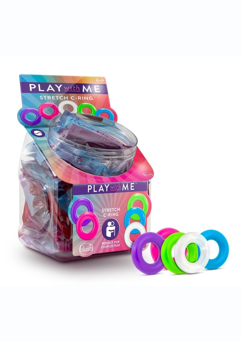 Play With Me Stretch C Ring Assorted Color Silicone