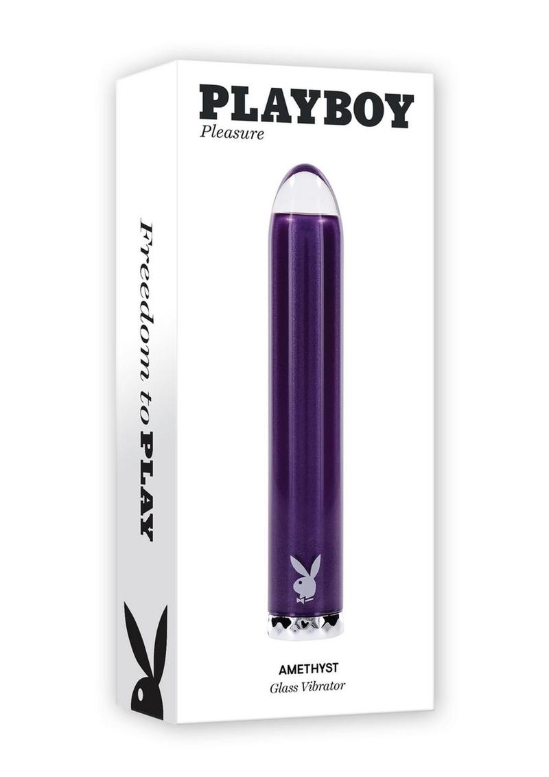 Playboy Amethyst Rechargeable Glass Vibrator