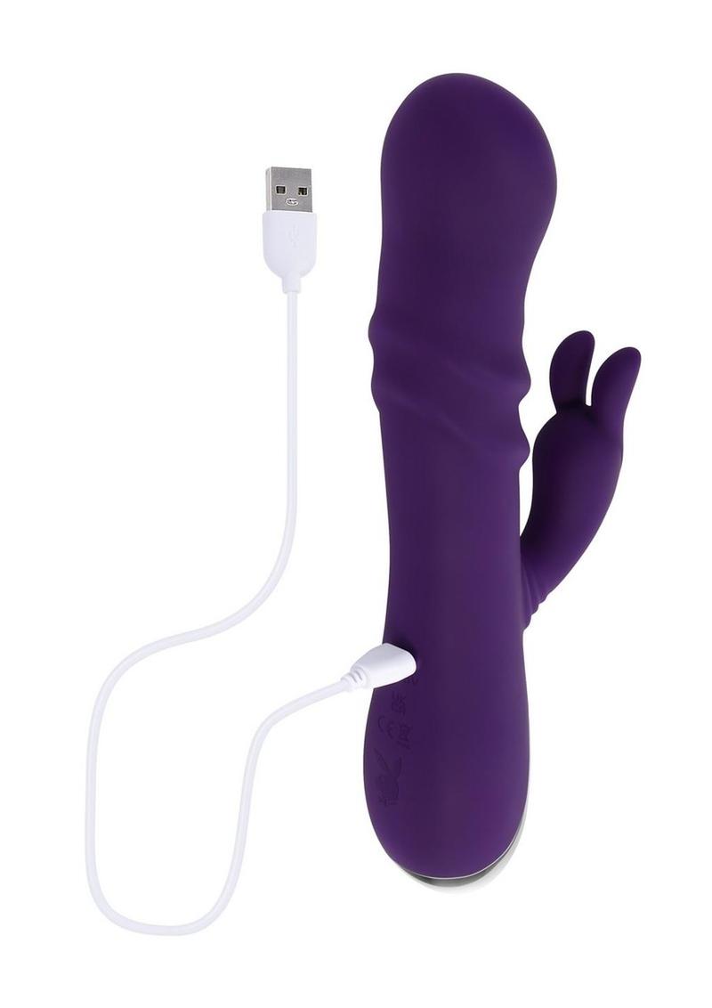 Playboy Bunny Punch Rechargeable Silicone Rabbit Vibrator