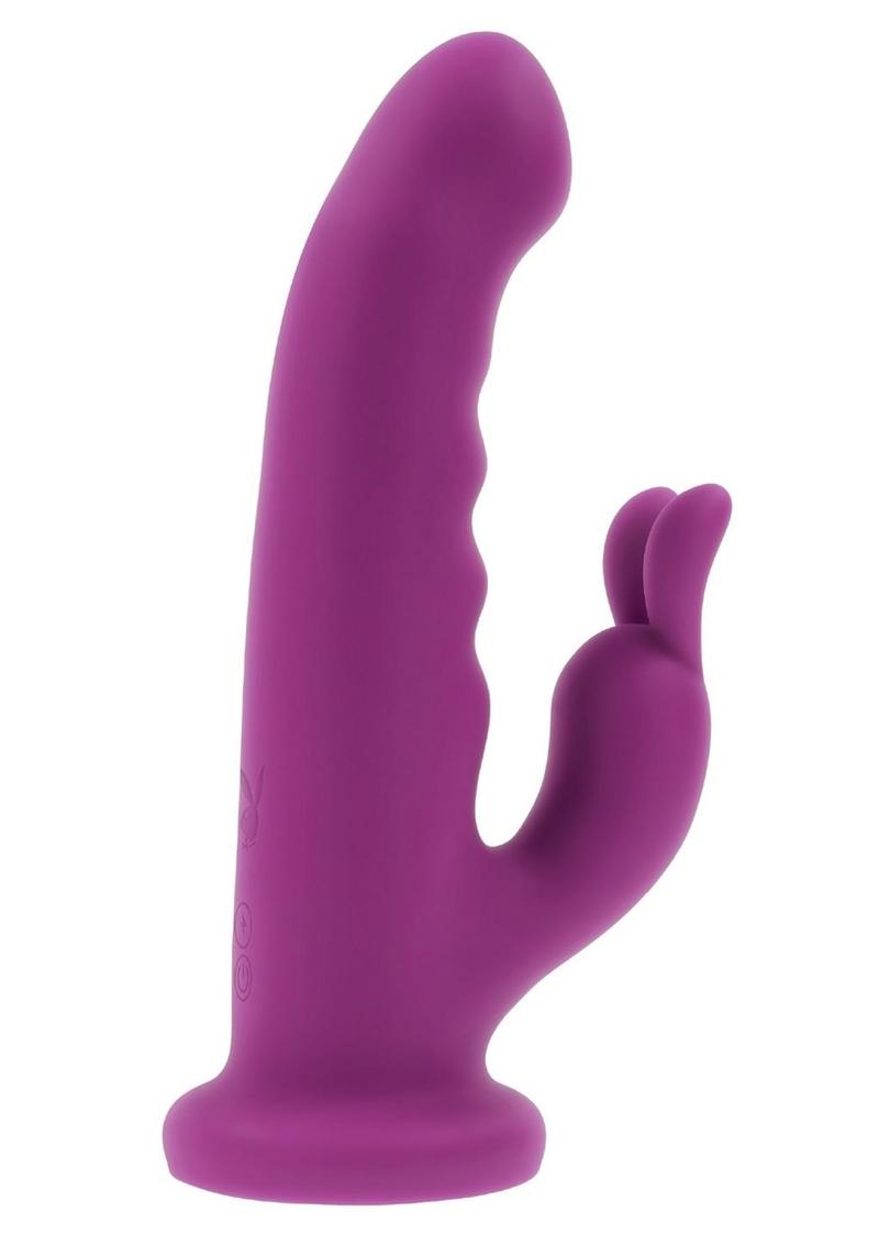 Playboy Fluffle Rechargeable Silicone Rabbit Vibrator