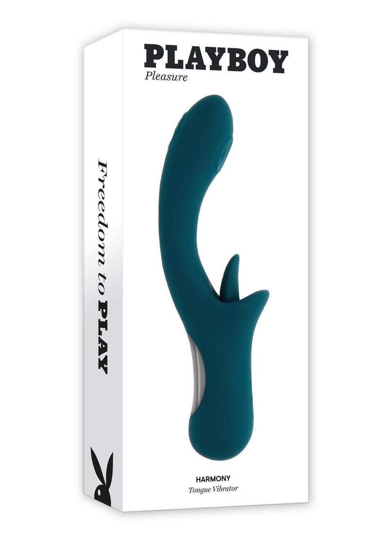 Playboy Harmony Tongue Vibrator Dual Stimulation Silicone Vibrator