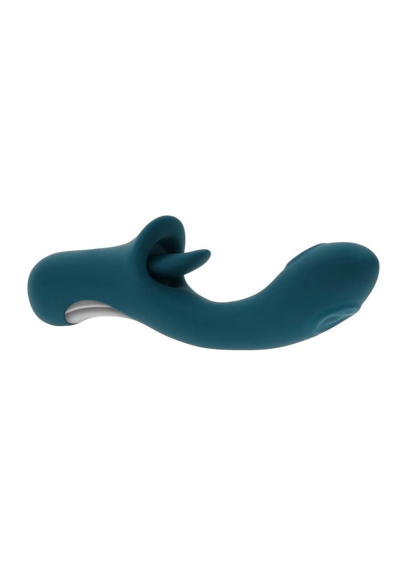 Playboy Harmony Tongue Vibrator Dual Stimulation Silicone Vibrator