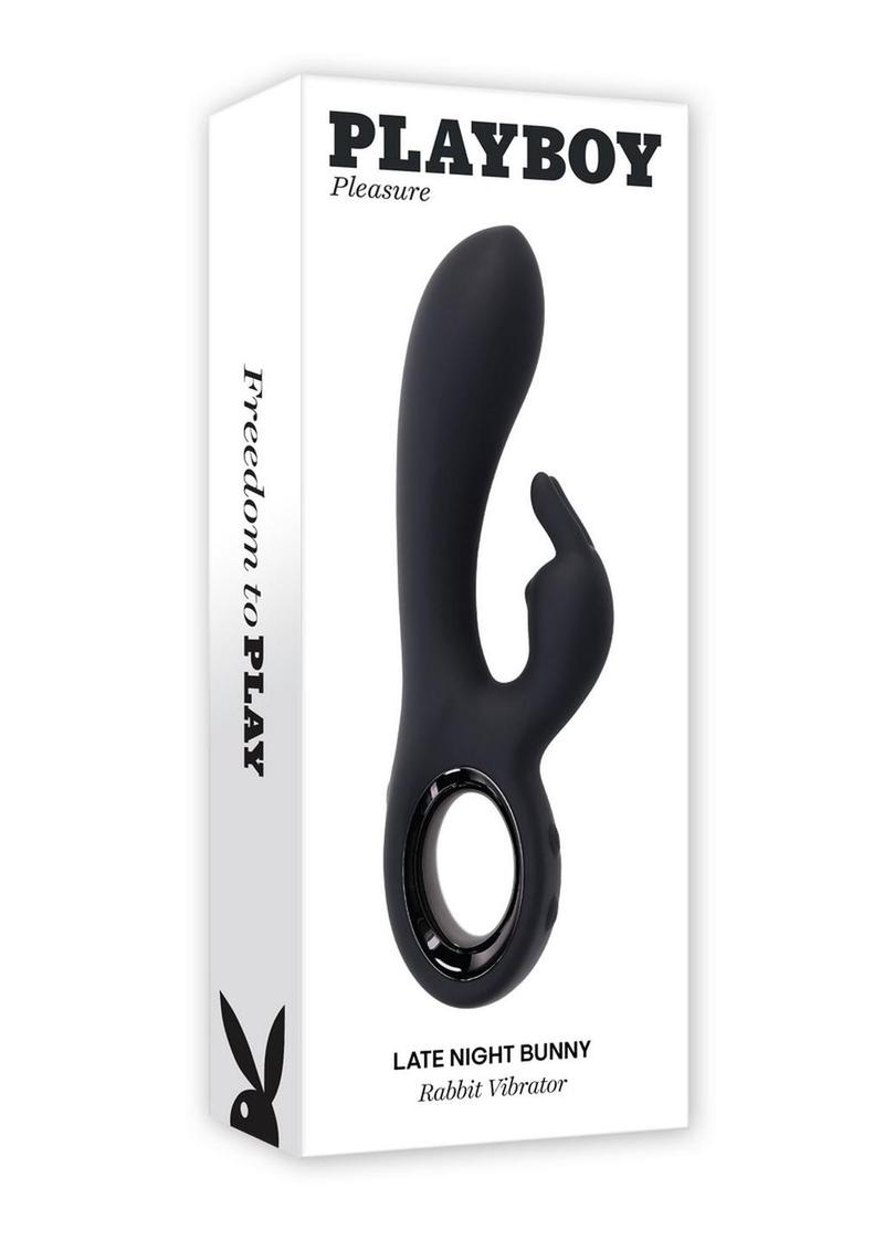 Playboy Late Night Bunny Rechargeable Silicone Rabbit Vibrator