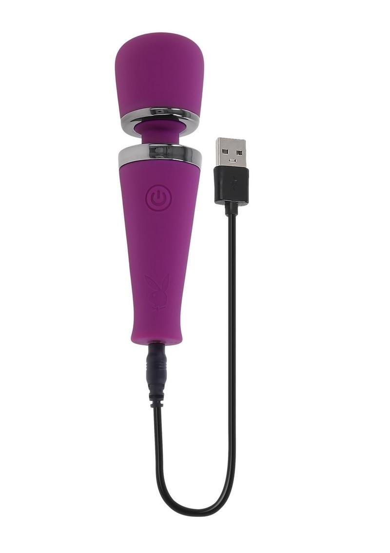 Playboy Mic Drop Wand Vibrator – Rechargeable & Powerful
