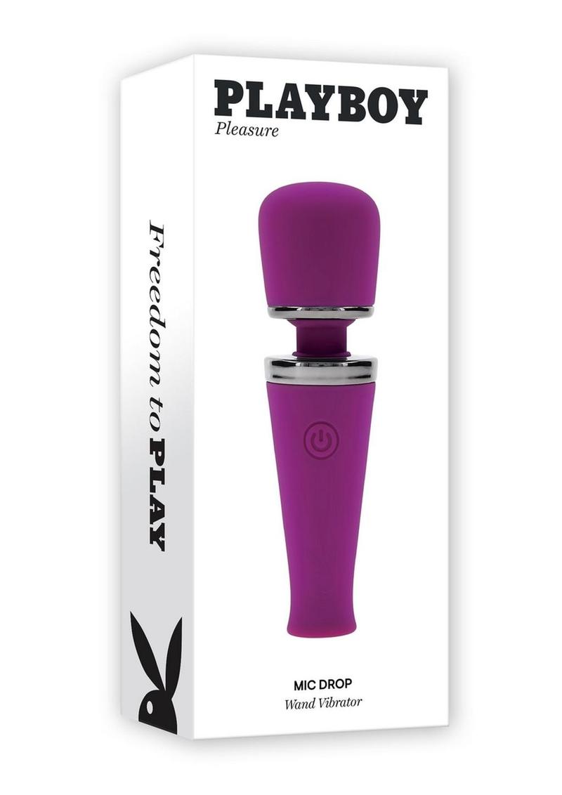 Playboy Mic Drop Wand Vibrator – Rechargeable & Powerful
