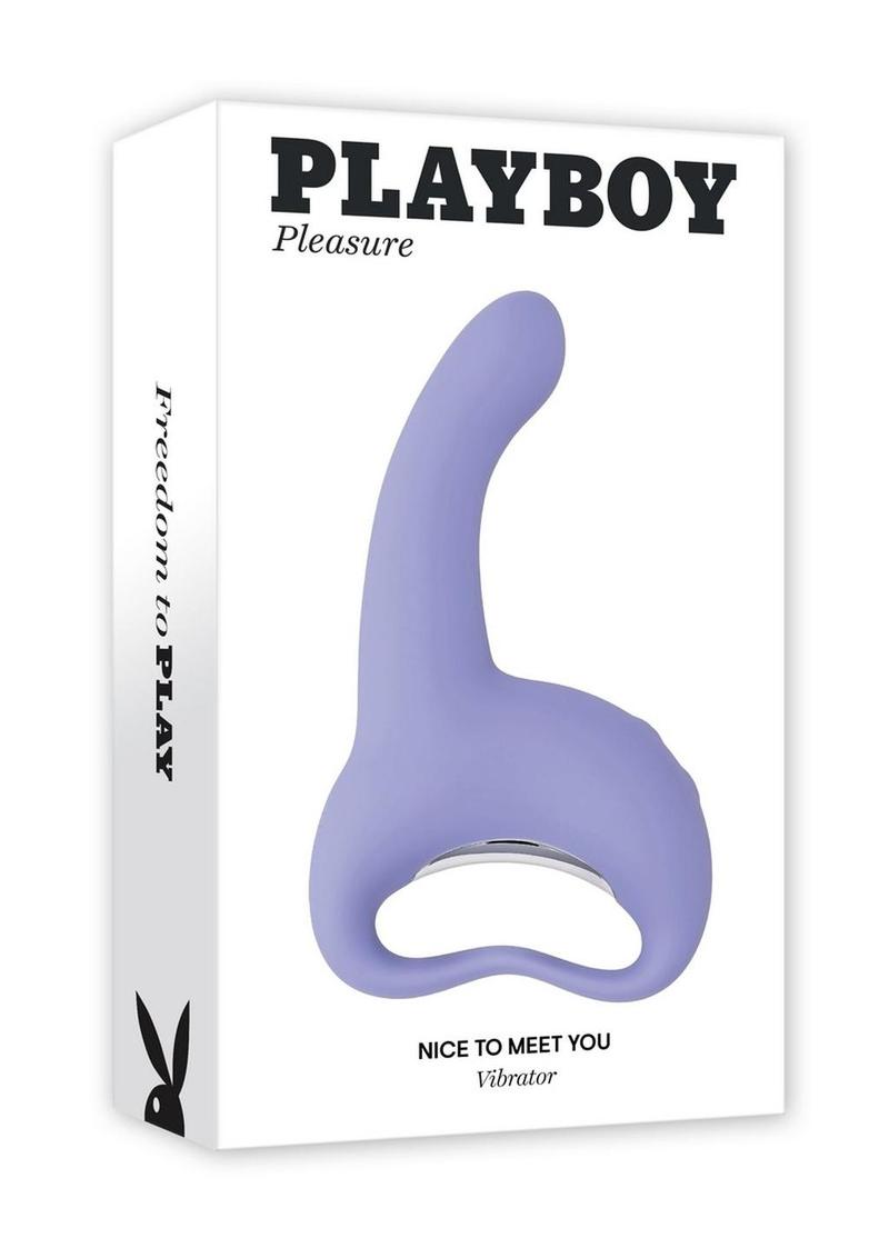 Playboy Nice to Meet You Rechargeable Silicone Vibrator
