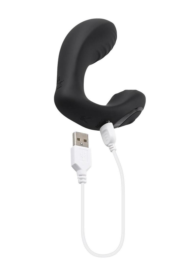 Playboy Play Time Silicone Dual Vibrator with Clitoral Stimulator