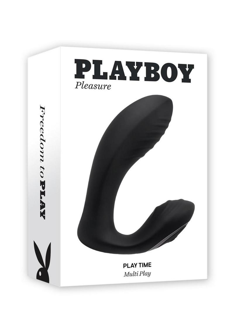 Playboy Play Time Silicone Dual Vibrator with Clitoral Stimulator