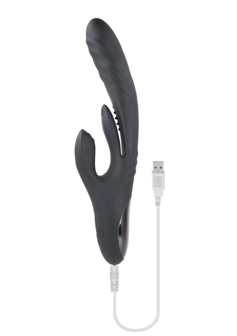 Playboy Rapid Rabbit Rechargeable Silicone Rabbit Vibrator