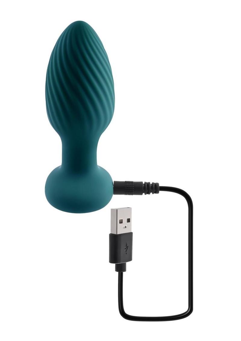 Playboy Spinning Tail Teaser Silicone Rotating Anal Plug