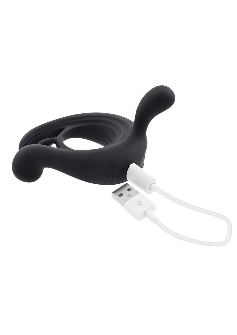 Playboy Triple Play Rechargeable Silicone Cock Ring