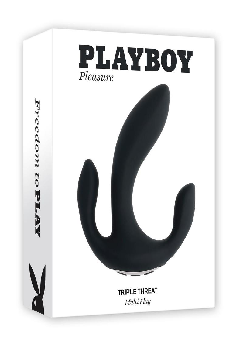 Playboy Triple Threat Rechargeable Multi Vibrator